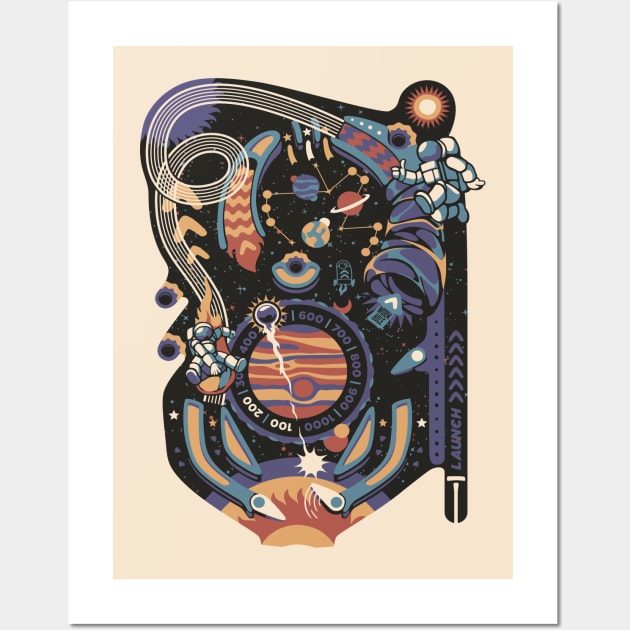 Pinball Space Machine Light by Tobe Fonseca Wall Art by Tobe_Fonseca